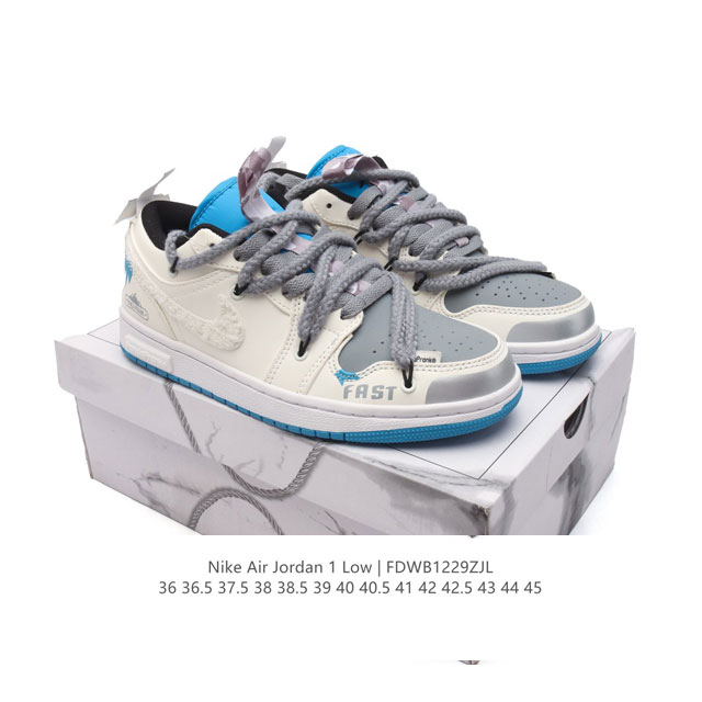 公司级 耐克 乔丹air Jordan 1 Low Aj1 乔1 乔丹1代aj1 解构绑带 双鞋带 低帮复古文化休闲运动篮球鞋。该鞋款从 1985 年元年款汲取