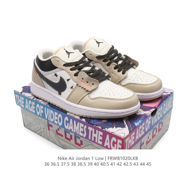 特价 耐克 乔丹air Jordan 1 Low Aj1 乔1 乔丹1代aj1 解构绑带 双鞋带 低帮复古文化休闲运动篮球鞋。从19 年面世的元年款汲取设计灵感