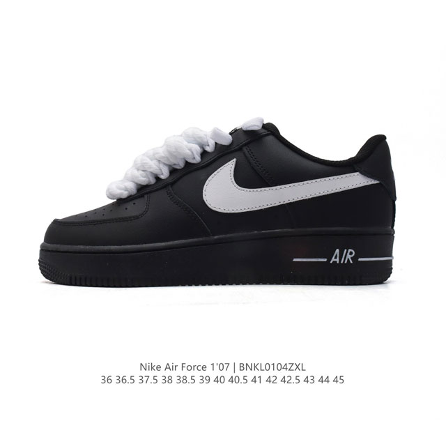 耐克 Nike Air Force 1 '07 Low 空军一号含气垫 小白鞋 低帮百搭厚底增高休闲运动板鞋。柔软、弹性十足的缓震性能和出色的中底设计，横跨复古