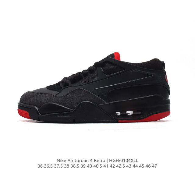 公司级 耐克 Nike Air Jordan 4 Retro Og 中帮 迈克尔 乔丹aj4代乔4 复古休闲运动文化篮球鞋。秉承轻量化的速度型篮球鞋设计思想完成