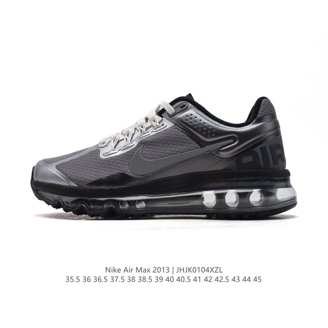 公司级 耐克 Nike Air Max 系列经典人气单品强势回归。Nike Air Max 2013 男女子气垫运动鞋 厚底增高跑步鞋，延续以往的时尚格调和运动