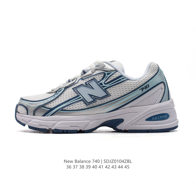 New Balance Mr740 Nb新百伦系列复古老爹风休闲运动慢跑鞋。采用轻质牛剖革拼接透气网眼衬垫织物鞋面材质 T-Beam大底提供足步弓支撑 保持步态