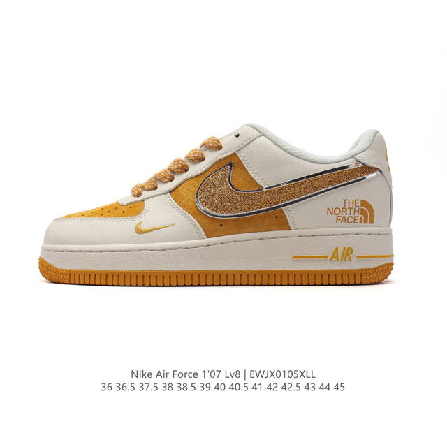 公司级 Af1耐克 Nike Air Force 1 ‘07 Low 空军一号 北面 北脸联名 厚底增高百搭运动板鞋 原楦头原纸板 打造纯正空军版型，专注外贸渠