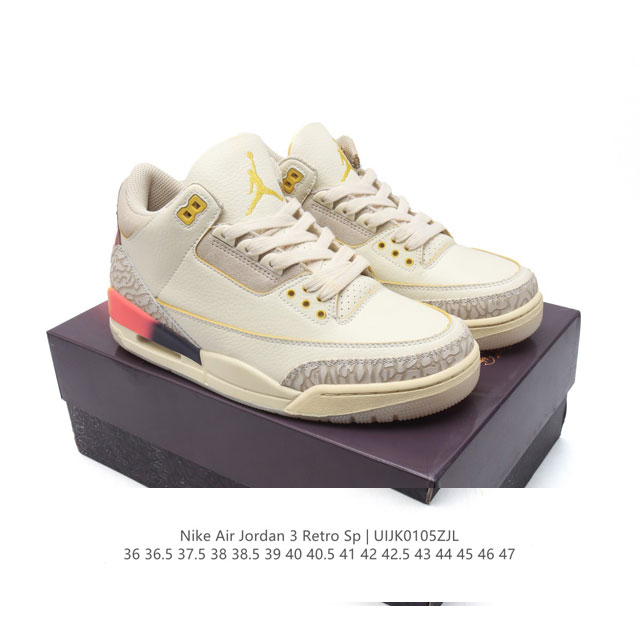 公司级 耐克 乔丹 Aj3 耐克 Nike Air Jordan 3 Retro Se 乔3 复刻篮球鞋 乔丹3代 三代 男女子运动鞋，作为 Aj 系列中广受认