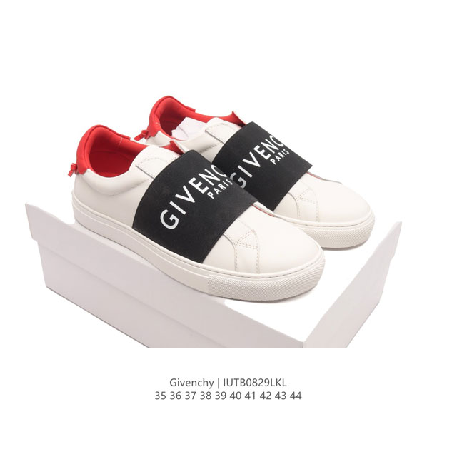 高奢品牌 Gvc纪梵希 男女士板鞋 Givenchy Urban Street Leather Sneakers时装百搭休闲皮革系带小白板鞋 时尚运动鞋 原版克