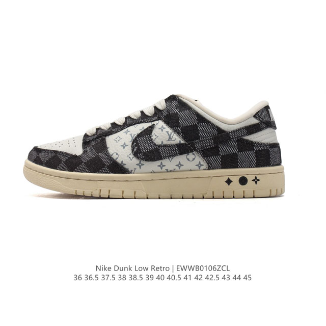 真标 耐克 男女鞋 Nike Dunk Low 运动鞋复古板鞋，尽情迈步，彰显个性风采。采用柔软皮革鞋面，经久耐穿，塑就如元年款 Dunk 般的复古质感。全掌型