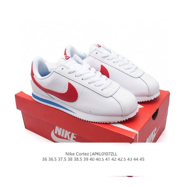 公司级nike Classic Cortez Nylon 耐克阿甘鞋男女子运动鞋。秉承元年款经典风格，糅合防水鞋面设计，令双足保持干爽舒适。防水锦纶鞋面强势抵御