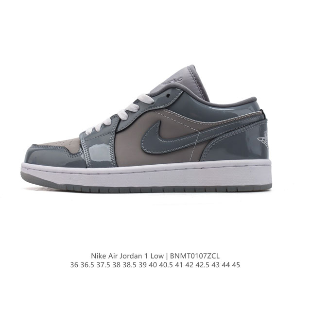 耐克 乔丹air Jordan 1 Low Aj1 乔1 乔丹1代aj1 低帮复古文化休闲运动篮球鞋。该鞋款从 1985 年元年款汲取设计灵感，焕新演绎简约经典