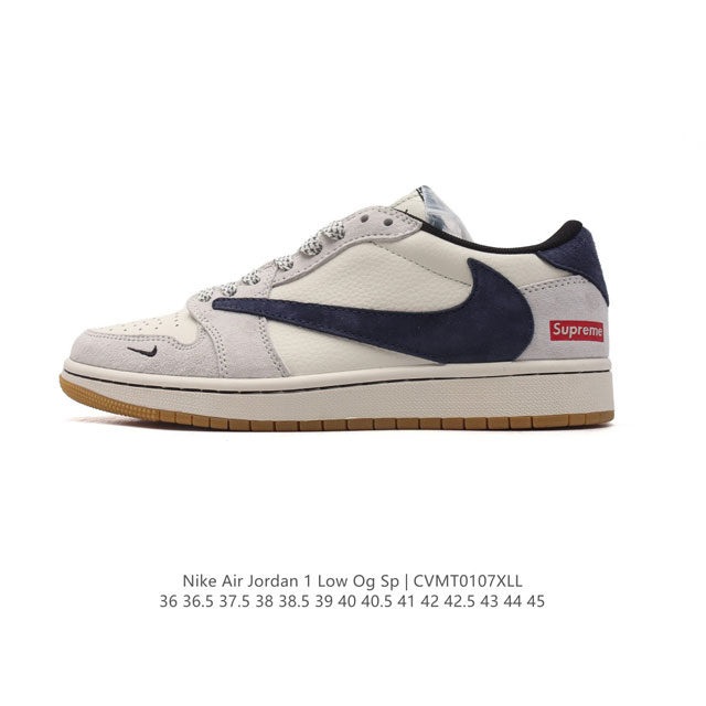 公司级 真标 耐克 Nike Air Jordan 1 Low Og Sp Military Blue Aj1乔1倒勾低帮篮球鞋 Aj1 乔丹1代 Aj1 乔1