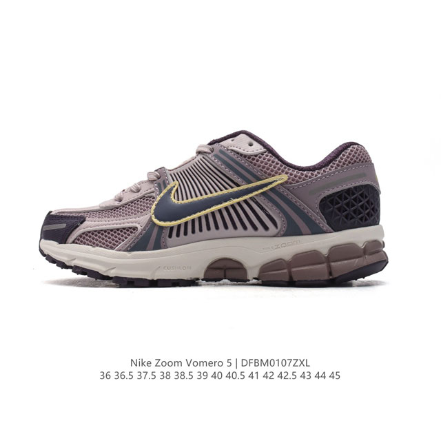 Nike 耐克夏季 Zoom Vomero 5 运动鞋休闲训练跑步鞋。Nike Zoom Vomero 5 男女子运动鞋妥帖包覆足部，提供透气支撑效果。耐穿材料