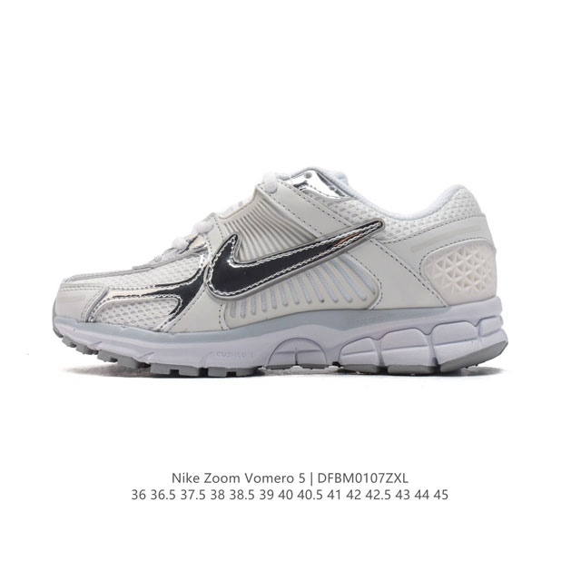 Nike 耐克夏季 Zoom Vomero 5 运动鞋休闲训练跑步鞋。Nike Zoom Vomero 5 男女子运动鞋妥帖包覆足部，提供透气支撑效果。耐穿材料