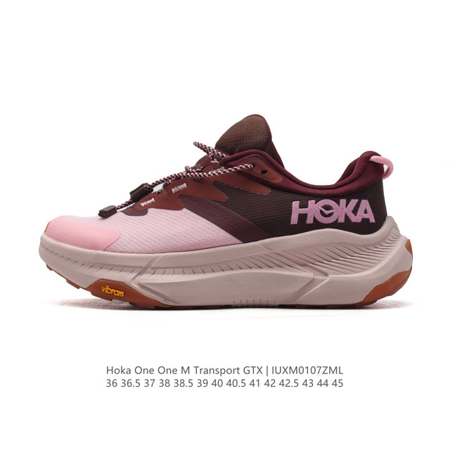 新品公司级 Hoka One One 新款减震透气运动慢跑鞋 简约时尚休闲 男女款冬户外畅行防水徒步鞋transport Gtx 舒适登山鞋这款跑鞋采用先进的3