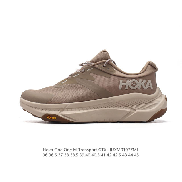 新品公司级 Hoka One One 新款减震透气运动慢跑鞋 简约时尚休闲 男女款冬户外畅行防水徒步鞋transport Gtx 舒适登山鞋这款跑鞋采用先进的3