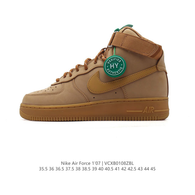 公司级 附赠送logo清洁刷 Af1耐克 Nike Air Force 1 ‘07 空军一号小白鞋 中帮 魔术贴 厚底增高百搭休闲运动板鞋 原楦头原纸板 打造纯