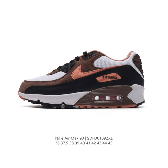 Nike耐克运动鞋 Air Max 90 健身运动跑鞋休闲鞋 复古风十足！Air Max 90 作为 Nike 旗下最经典的鞋型之一，凭借着百搭的造型，获得众多