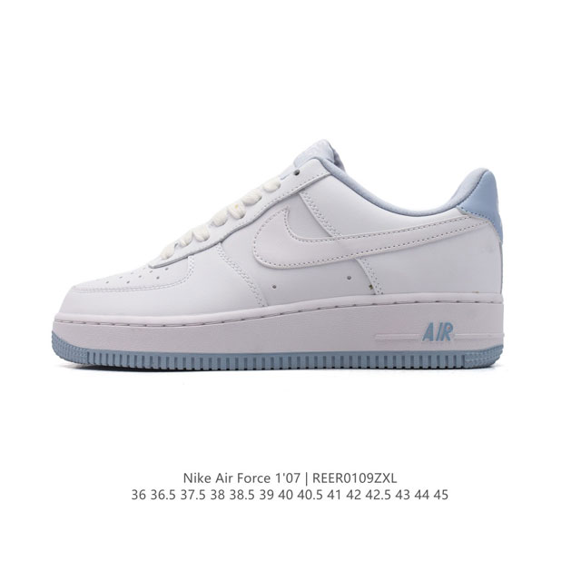 特价 耐克 Nike Air Force 1 '07 Low 空军一号含气垫 小白鞋 低帮百搭厚底增高休闲运动板鞋。柔软、弹性十足的缓震性能和出色的中底设计，横