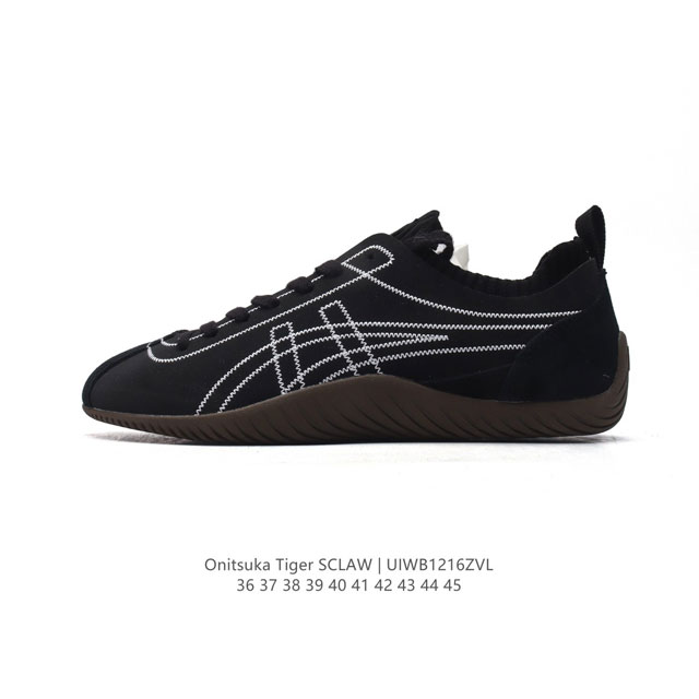 亚瑟士 Onitsuka Tiger鬼塚虎 Sclaw 轻便舒适 防滑耐磨透气支撑 低帮 生活休闲鞋 男女同款，复古美学极简风格，配色独具个性又超级好看。鞋口织