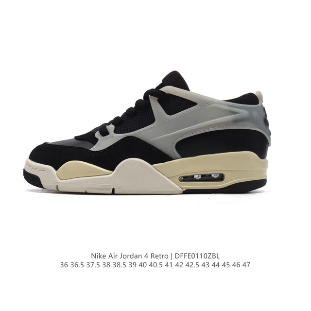 耐克 新款 Nike Air Jordan 4 Retro Og 低帮 迈克尔 乔丹aj4代乔4 复古休闲运动文化篮球鞋。秉承轻量化的速度型篮球鞋设计思想完成设