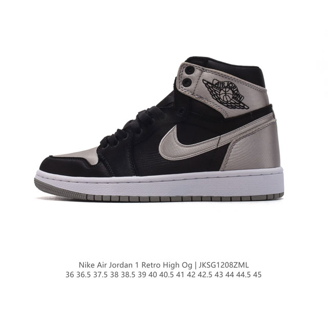 公司级 耐克 男女同款运动板鞋 Nike Air Jordan 1 Retro High Og 乔丹一代Aj1 乔1 Aj1 篮球鞋复刻运动鞋。皮面高帮板鞋的设