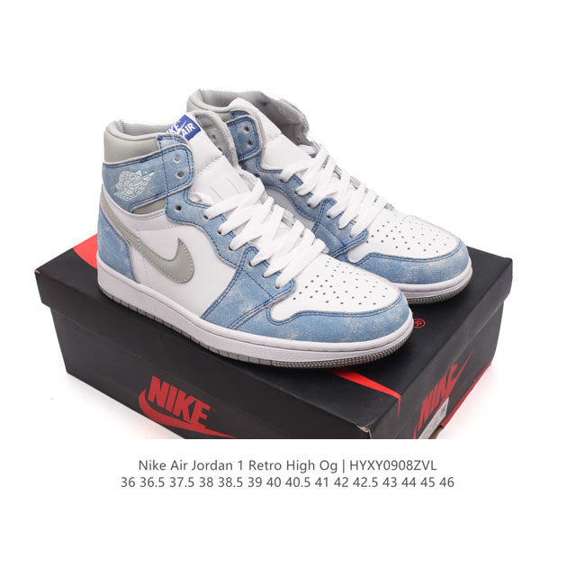 头层皮 耐克 男女鞋 Nike Air Jordan 1 Retro High Og 乔丹一代Aj1 乔1 Aj1 篮球鞋复刻运动鞋。皮面高帮板鞋的设计灵感源自