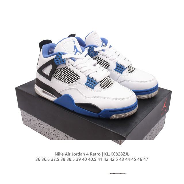 公司级 耐克 Nike Air Jordan 4 Retro Og迈克尔 乔丹Aj4代乔4 中帮复古休闲运动文化篮球鞋。秉承轻量化的速度型篮球鞋设计思想完成设计