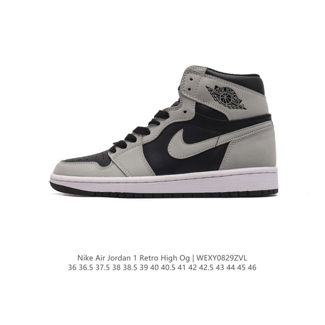 头层皮 耐克 男女鞋 Nike Air Jordan 1 Retro High Og 乔丹一代Aj1 乔1 Aj1 篮球鞋复刻运动鞋。皮面高帮板鞋的设计灵感源自