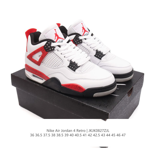 公司级 耐克 Nike Air Jordan 4 Retro Og迈克尔 乔丹Aj4代乔4 中帮复古休闲运动文化篮球鞋。秉承轻量化的速度型篮球鞋设计思想完成设计 - 点击图像关闭