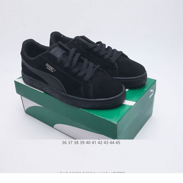 彪马Puma Suede Skate 低帮复古轻便透气防滑减震休闲鞋 时尚男女士板鞋潮运动鞋 尺码: 36-45 货号：352634 编码：Frwb1120Zz