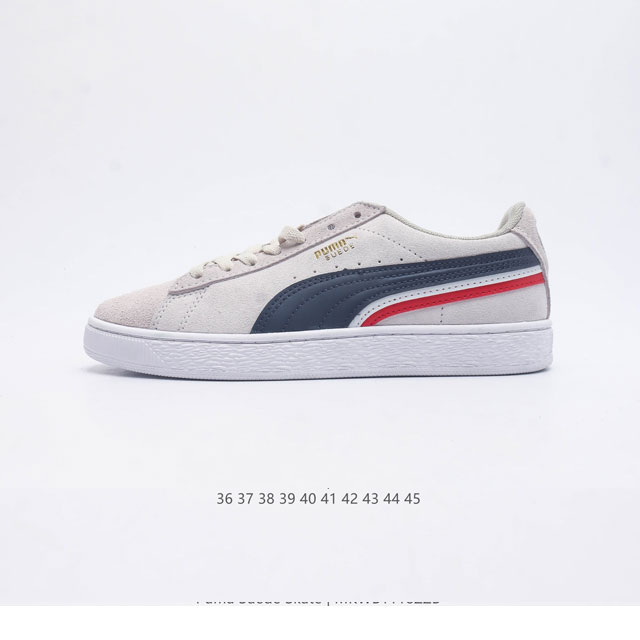 彪马Puma Suede Skate 低帮复古轻便透气防滑减震休闲鞋 时尚男女士板鞋潮运动鞋 尺码: 36-45 货号：380865 编码：Mkwb1118Zz