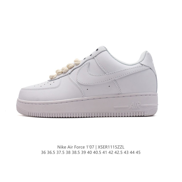 耐克 Nike Air Force 1 '07 Low 空军一号含气垫 小白鞋 低帮百搭厚底增高休闲运动板鞋。柔软、弹性十足的缓震性能和出色的中底设计，横跨复古 - 点击图像关闭