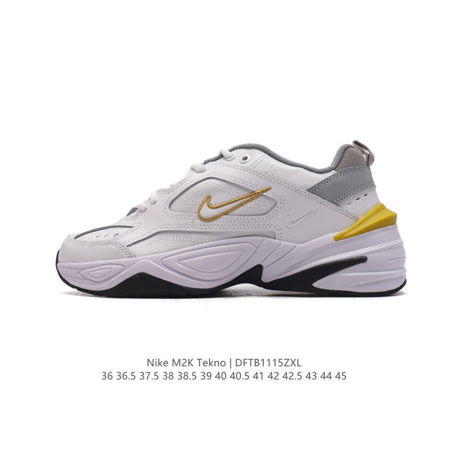 耐克 Nike M2K Tekno 男女子运动鞋厚底老爹鞋经典复古休闲慢跑鞋 ，从 Monarch 系列汲取灵感，以太空时代细节演绎未来风范。分层鞋面借鉴自元年