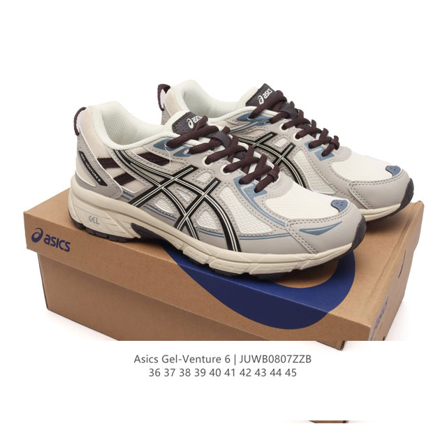 Asics 亚瑟士 Gel-Venture 6 系列城市休闲运动跑步鞋时尚复古男女鞋 老爹鞋。Gel- Venture6跑鞋是越野跑者的多功能选择。专为喜欢户外 - 点击图像关闭