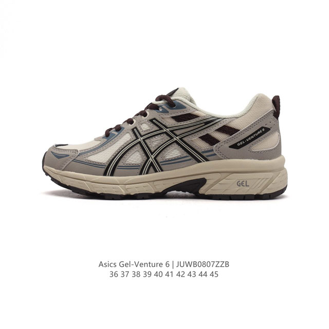 Asics 亚瑟士 Gel-Venture 6 系列城市休闲运动跑步鞋时尚复古男女鞋 老爹鞋。Gel- Venture6跑鞋是越野跑者的多功能选择。专为喜欢户外 - 点击图像关闭