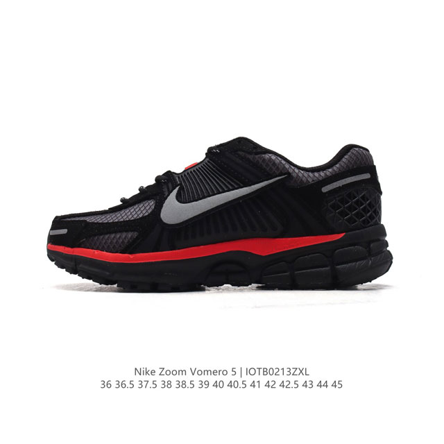 Nike 耐克夏季 Zoom Vomero 5 运动鞋休闲训练跑步鞋。Nike Zoom Vomero 5 男女子运动鞋妥帖包覆足部，提供透气支撑效果。耐穿材料