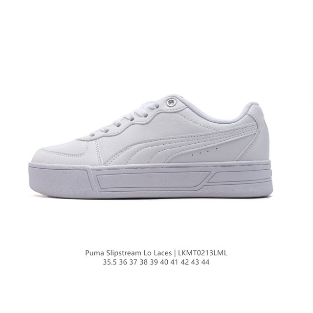 彪马 Puma 彪马跑步鞋 历久弥新的复古感，Puma Slipstream Laces 低帮耐磨新款 厚底增高皮面运动休闲板鞋。全新款 Slipstream - 点击图像关闭