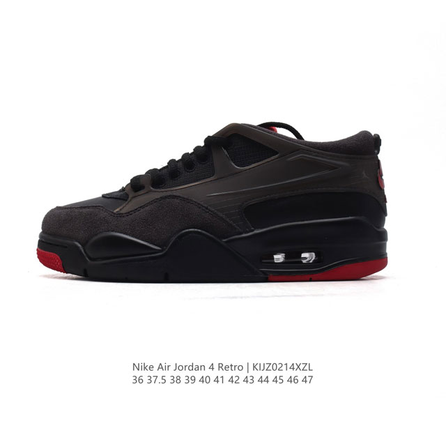 公司级 耐克 新款 Nike Air Jordan 4 Retro Og 低帮 迈克尔 乔丹Aj4代乔4 复古休闲运动文化篮球鞋。秉承轻量化的速度型篮球鞋设计思