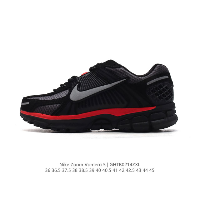 Nike 耐克夏季 Zoom Vomero 5 运动鞋休闲训练跑步鞋。Nike Zoom Vomero 5 男女子运动鞋妥帖包覆足部，提供透气支撑效果。耐穿材料 - 点击图像关闭