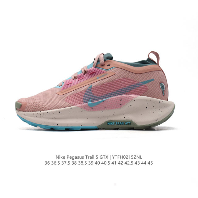 公司级 耐克 Nike Pegasustrail5 男女同款越野跑步鞋夏新款耐克飞马该鞋款搭载出众回弹的 Reactx 泡绵中底，多种地面，皆可轻松驾驭。采用别