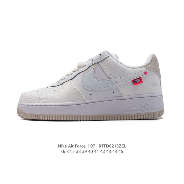 耐克Nike Air Force 1 Low 空军一号 Af1 小白鞋 低帮百搭厚底增高休闲运动板鞋。柔软、弹性十足的缓震性能和出色的中底设计，横跨复古与现代的