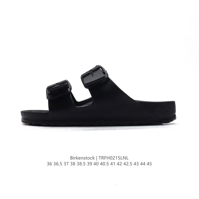 德国百年知名鞋履品牌 博肯Birkenstock 勃肯拖鞋系列凉拖鞋休闲沙滩凉鞋 广东原产#采用质地柔软牛皮革 中底搭载缓震软木橡胶 外置Eva轻量片装外底。