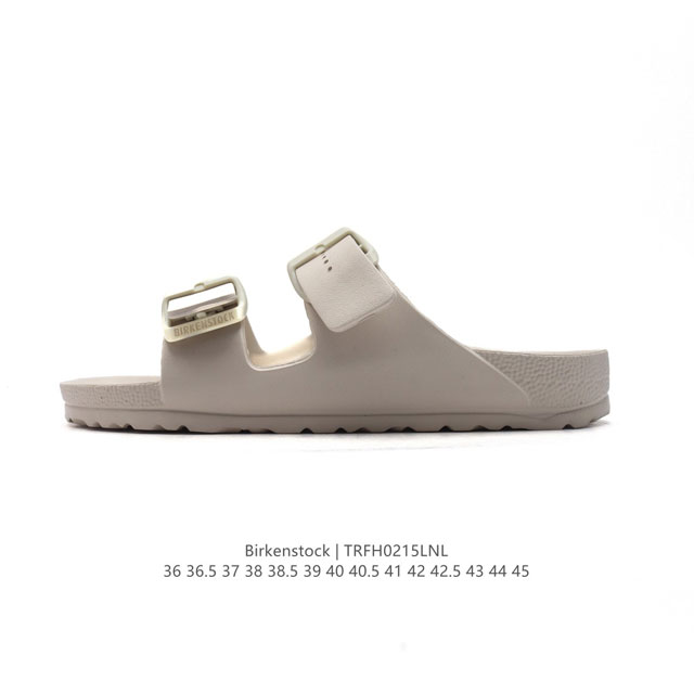 德国百年知名鞋履品牌 博肯Birkenstock 勃肯拖鞋系列凉拖鞋休闲沙滩凉鞋 广东原产#采用质地柔软牛皮革 中底搭载缓震软木橡胶 外置Eva轻量片装外底。