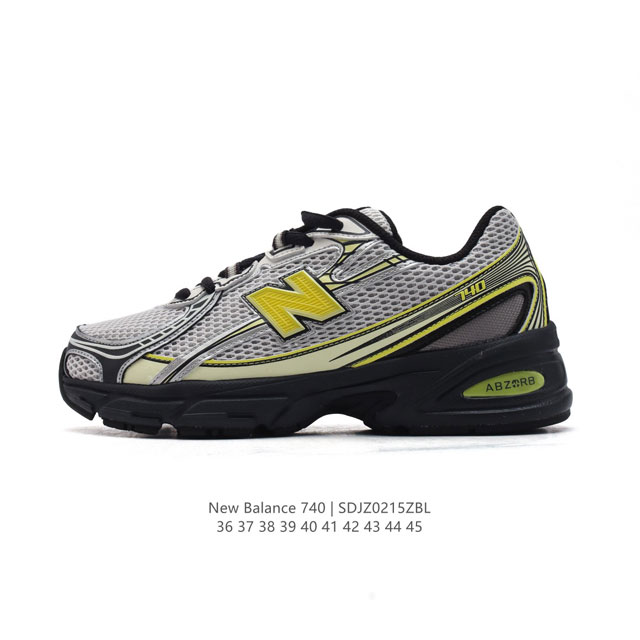 公司级 New Balance Mr740 Nb新百伦系列复古老爹风休闲运动慢跑鞋。采用轻质牛剖革拼接透气网眼衬垫织物鞋面材质 T-Beam大底提供足步弓支撑 - 点击图像关闭