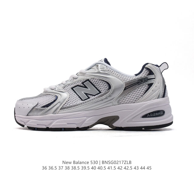 真标 新百伦 Nb530 New Balance 530 复跑古鞋 厚底增高老爹鞋 缓震运动慢跑鞋。Nb530这鞋双确实是Nb家经复典古款式之一，以全科新技诠释