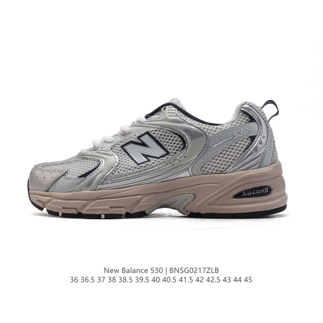 真标 新百伦 Nb530 New Balance 530 复跑古鞋 厚底增高老爹鞋 缓震运动慢跑鞋。Nb530这鞋双确实是Nb家经复典古款式之一，以全科新技诠释