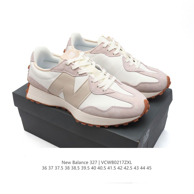 真标 Nb 新百伦 New Balance 327系列复古休闲运动慢跑鞋时尚男女运动鞋 以更纯粹的复古风格设计打造的全新造型 侧身还以解构设计，将 N 字标志以 - 点击图像关闭