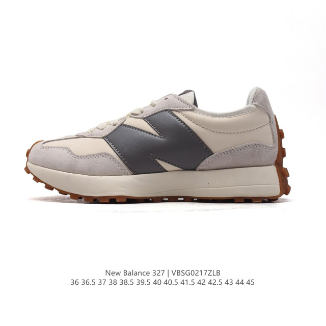 真标 Nb 新百伦 New Balance 327系列复古休闲运动慢跑鞋时尚男女运动鞋 以更纯粹的复古风格设计打造的全新造型 侧身还以解构设计，将 N 字标志以