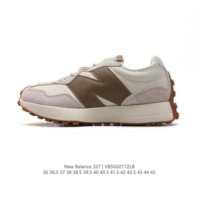 真标 Nb 新百伦 New Balance 327系列复古休闲运动慢跑鞋时尚男女运动鞋 以更纯粹的复古风格设计打造的全新造型 侧身还以解构设计，将 N 字标志以 - 点击图像关闭