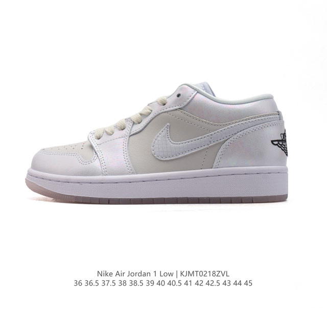 耐克 乔丹Air Jordan 1 Low Aj1 乔1 乔丹1代Aj1 低帮复古文化休闲运动篮球鞋。从1985 年面世的元年款汲取设计灵感，采用简洁大方的经典