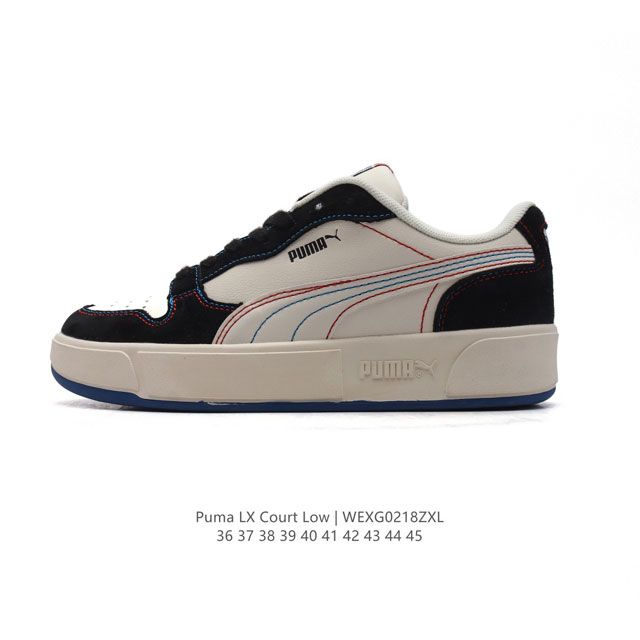 Puma Sky Lx Court Low Denim Puma 彪马正品 男女运动板鞋 新款男女同款情侣复古休闲鞋 防滑 低帮 厚底增高板鞋 这双超级百搭啊，