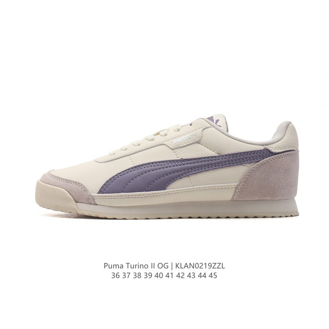 Puma 彪马 Turino Ii Og 男女款运动休闲跑步鞋，设计灵感汲取于足球运动，名字中的Turino源自意大利名称都灵。Softfoam鞋垫加持，以记忆 - 点击图像关闭